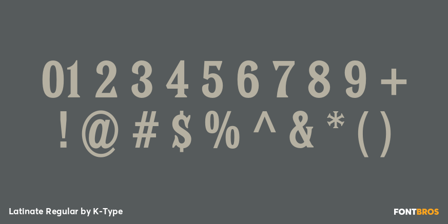 Latinate Regular Font Poster #4