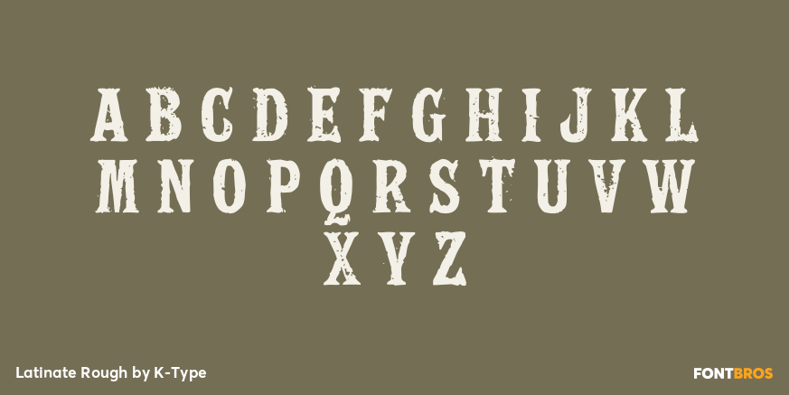 Latinate Rough Font Poster #2