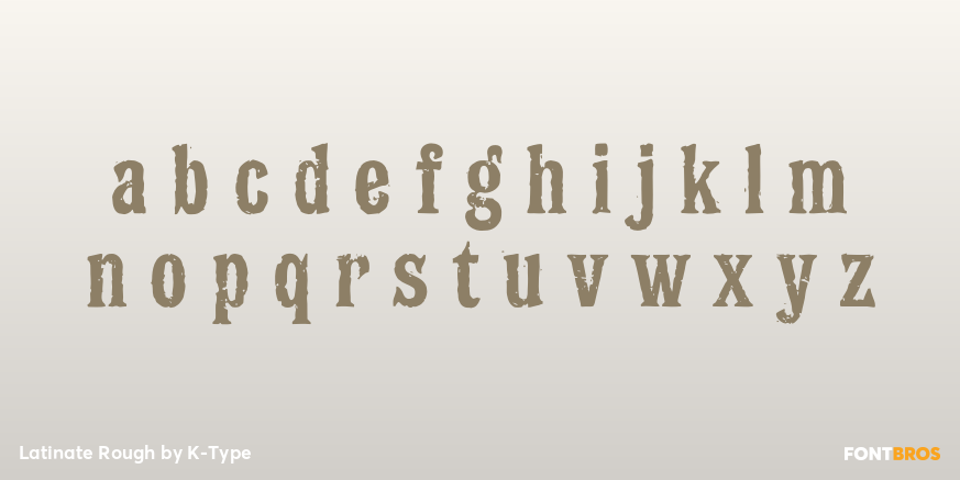 Latinate Rough Font Poster #3