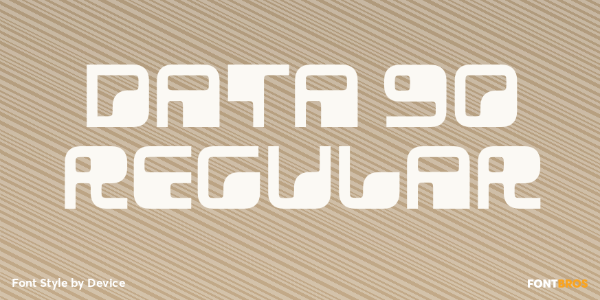 Data 90 Regular Font Poster #1
