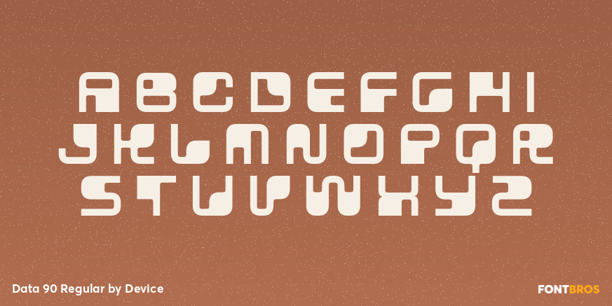 Data 90 Regular Font Poster #1