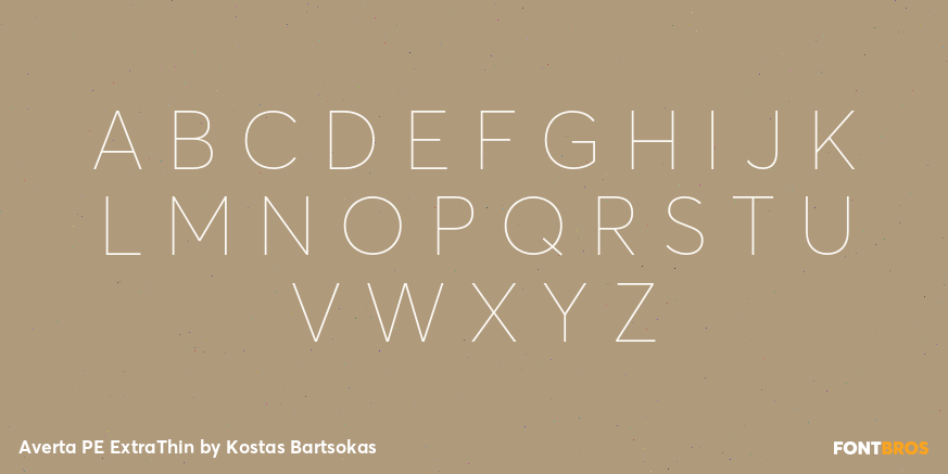 Averta PE ExtraThin Font Poster #2