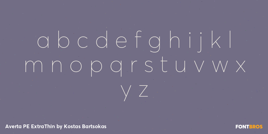 Averta PE ExtraThin Font Poster #3