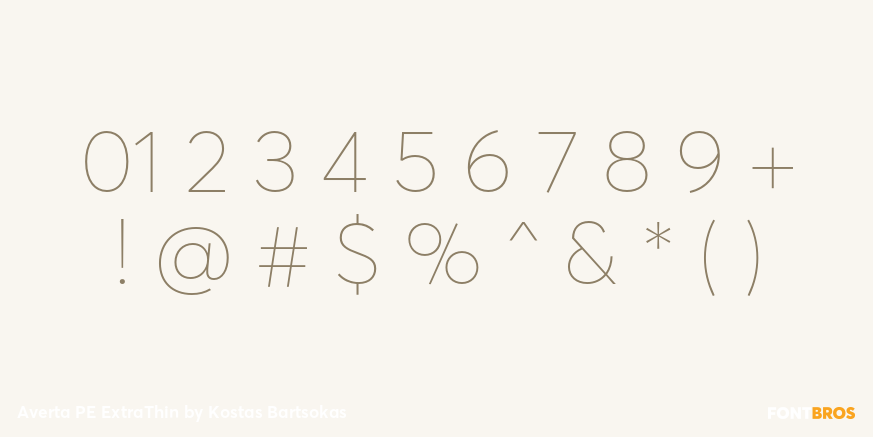 Averta PE ExtraThin Font Poster #4