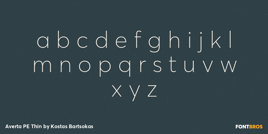 Averta PE Thin Font Poster #3