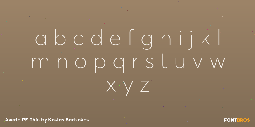 Averta PE Thin Font Poster #1