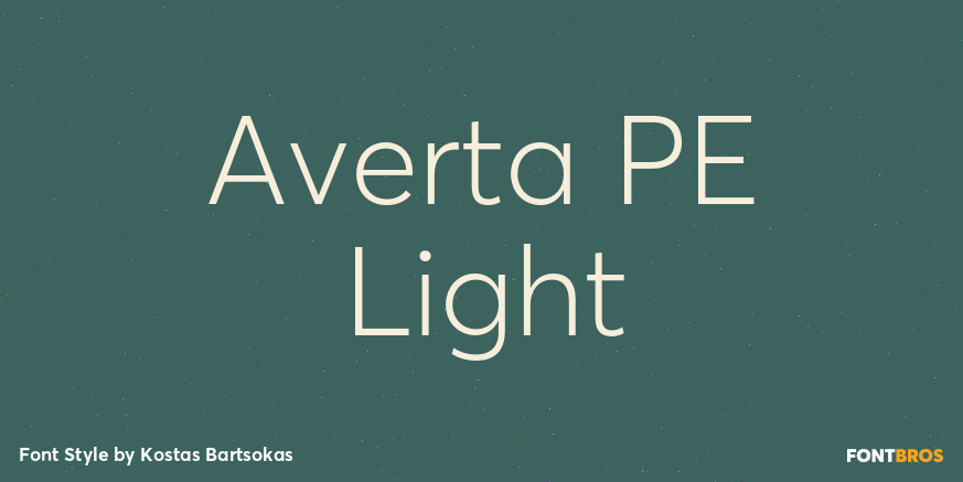 Averta PE Light Font Poster #1
