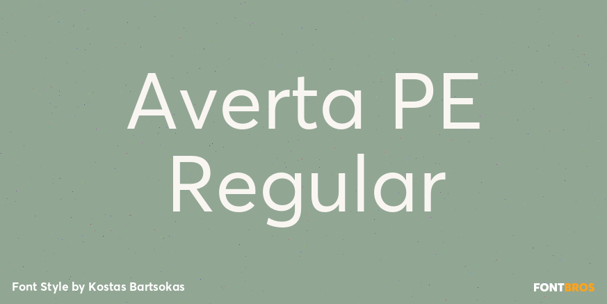 Averta PE Regular Poster