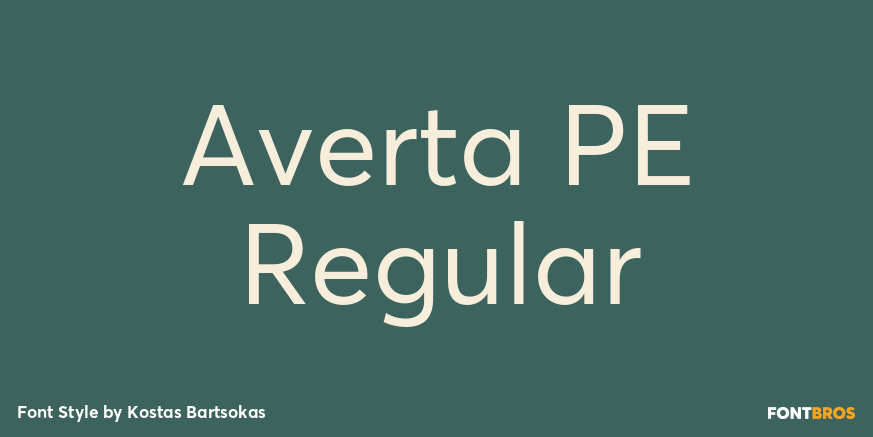 Averta PE Regular Poster