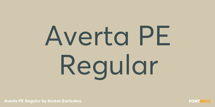 Averta PE Regular Poster
