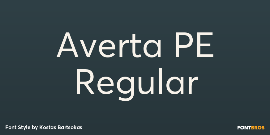 Averta PE Regular Poster