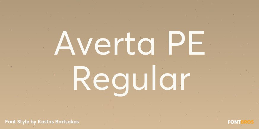 Averta PE Regular Poster