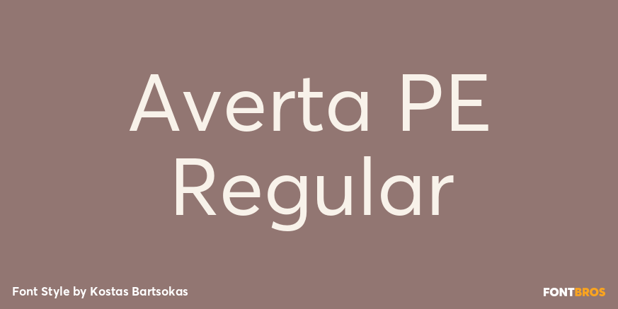 Averta PE Regular Poster