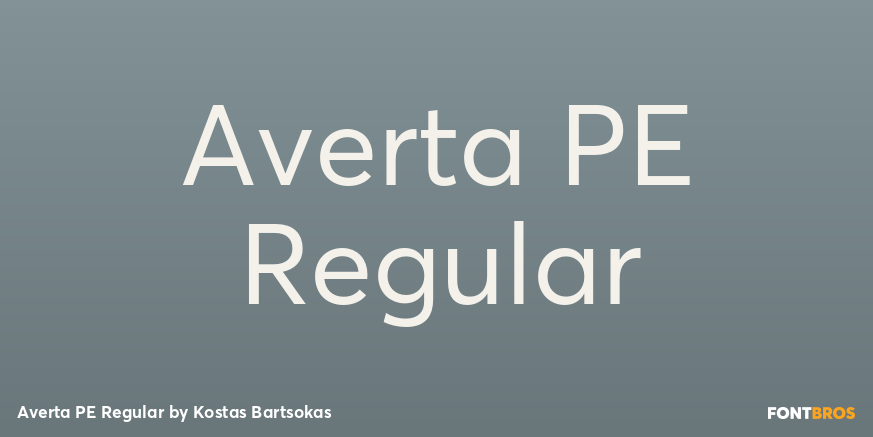 Averta PE Regular Poster