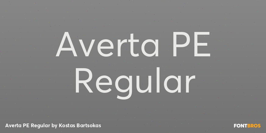 Averta PE Regular Poster