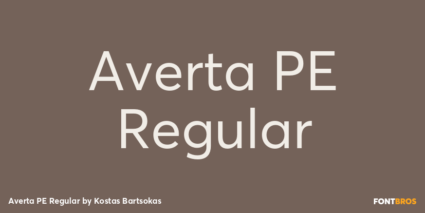 Averta PE Regular Poster