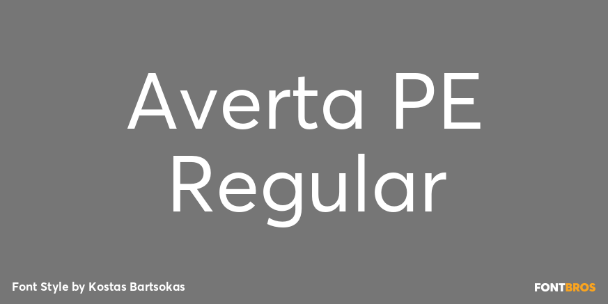 Averta PE Regular Poster