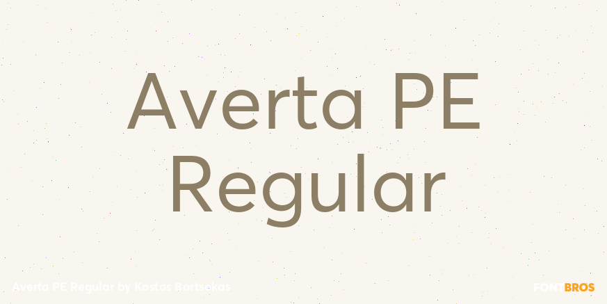 Averta PE Regular Poster