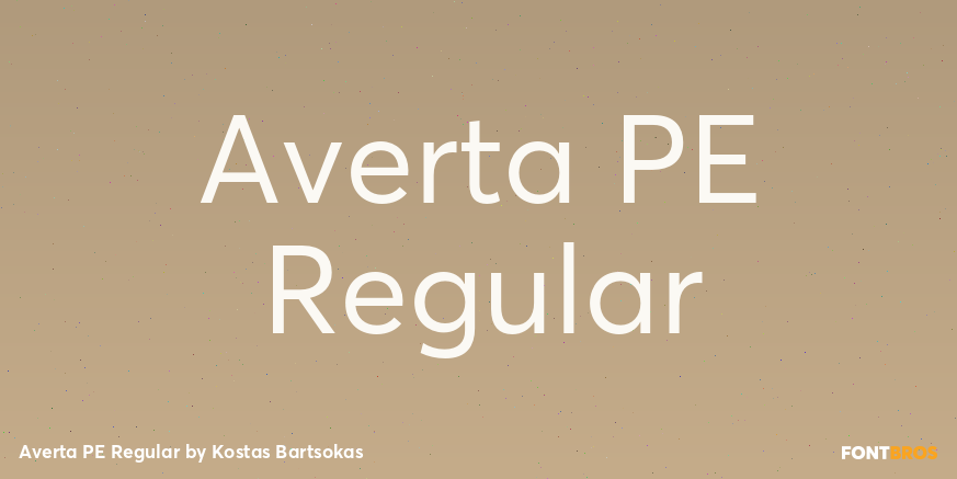 Averta PE Regular Poster