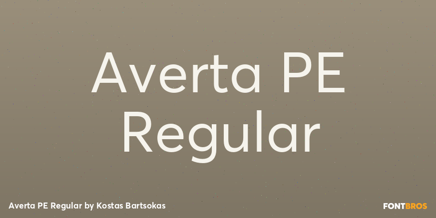 Averta PE Regular Poster
