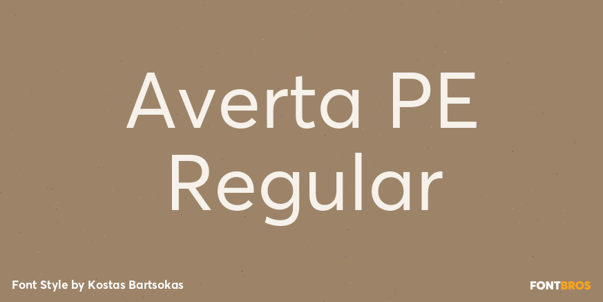 Averta PE Regular Poster