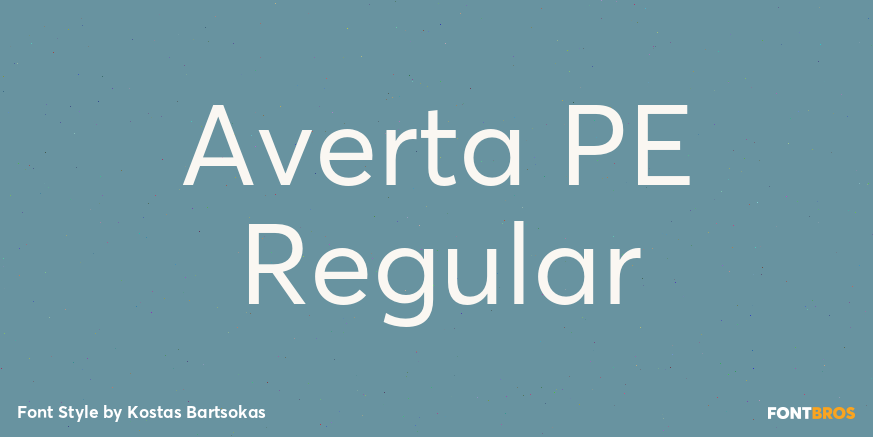 Averta PE Regular Poster