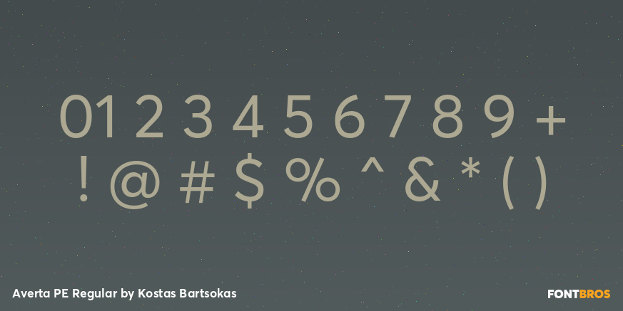 Averta PE Regular Font Poster #4