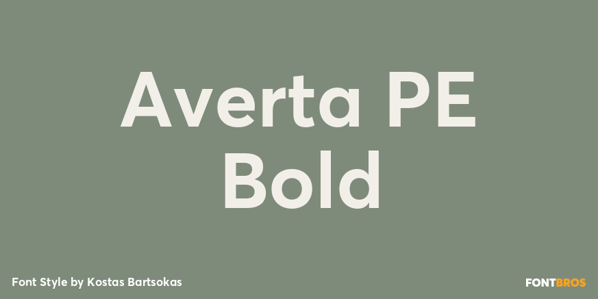Averta PE Bold Poster