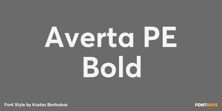 Averta PE Bold Poster
