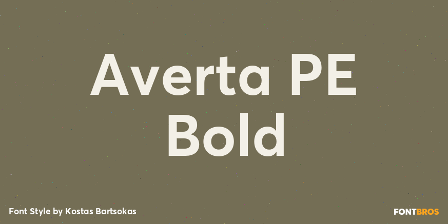 Averta PE Bold Poster