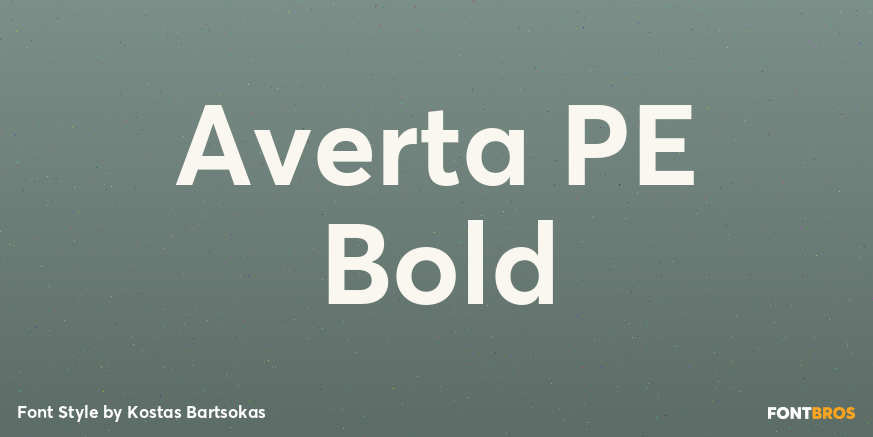 Averta PE Bold Poster