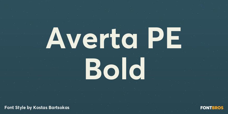 Averta PE Bold Poster