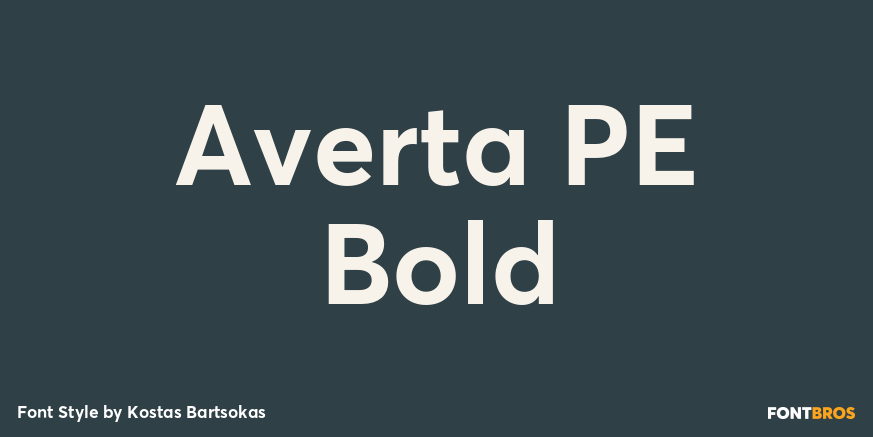 Averta PE Bold Poster