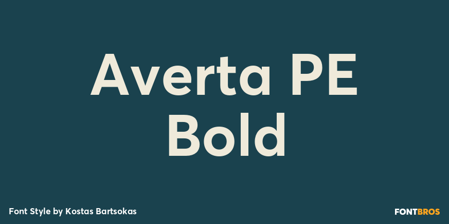 Averta PE Bold Poster