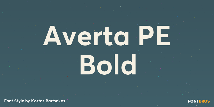 Averta PE Bold Poster
