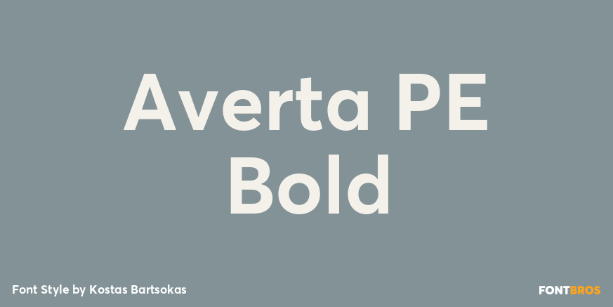 Averta PE Bold Poster