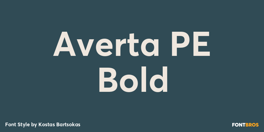 Averta PE Bold Poster