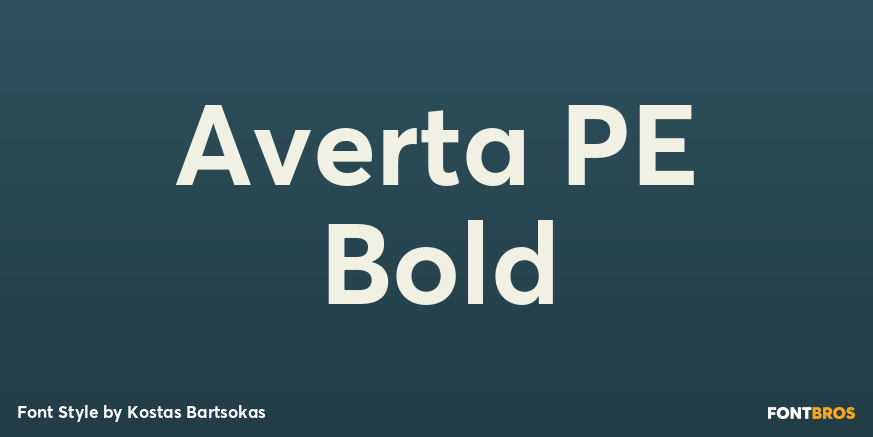 Averta PE Bold Poster