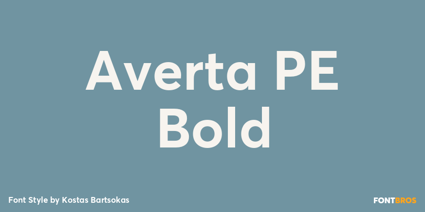 Averta PE Bold Poster