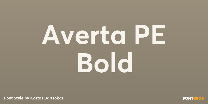 Averta PE Bold Poster