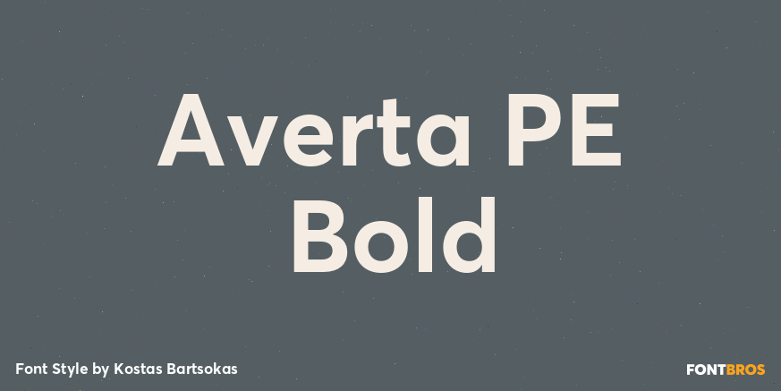 Averta PE Bold Poster