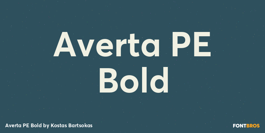 Averta PE Bold Poster