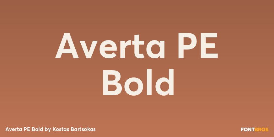 Averta PE Bold Poster