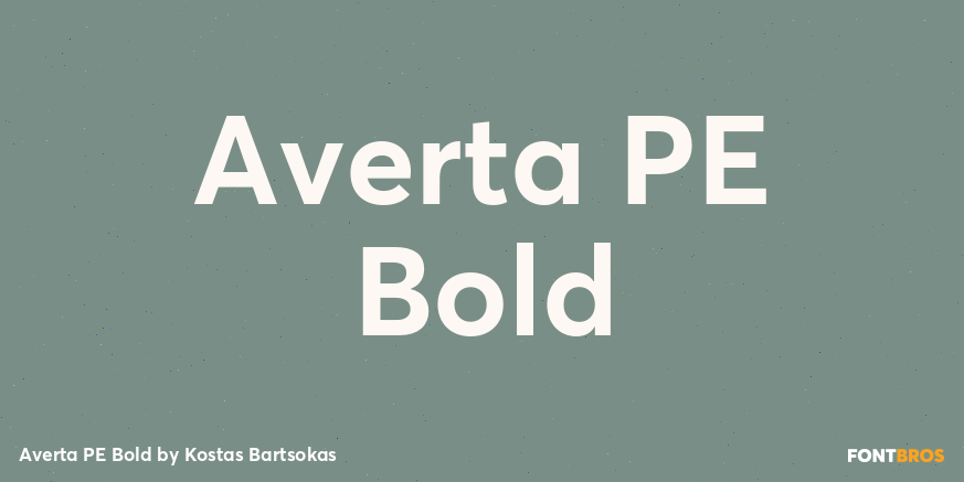 Averta PE Bold Poster