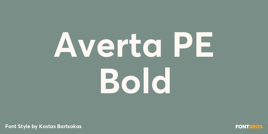Averta PE Bold Poster
