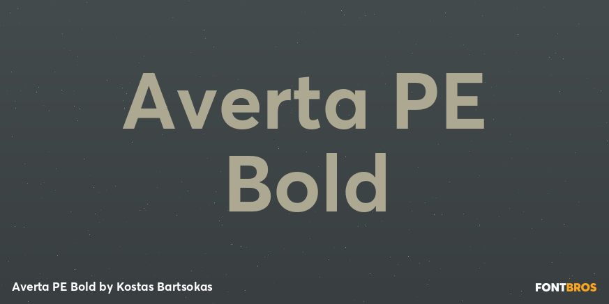 Averta PE Bold Poster