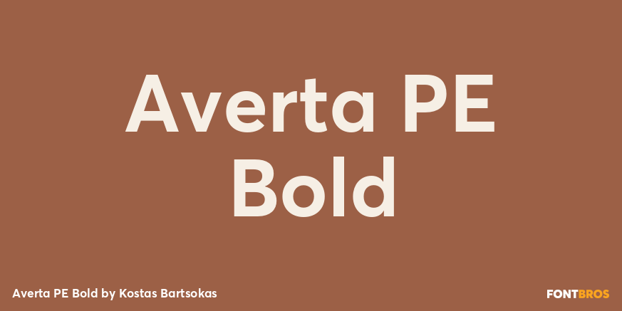 Averta PE Bold Poster