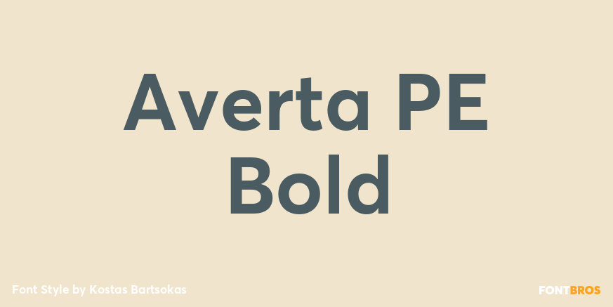 Averta PE Bold Poster