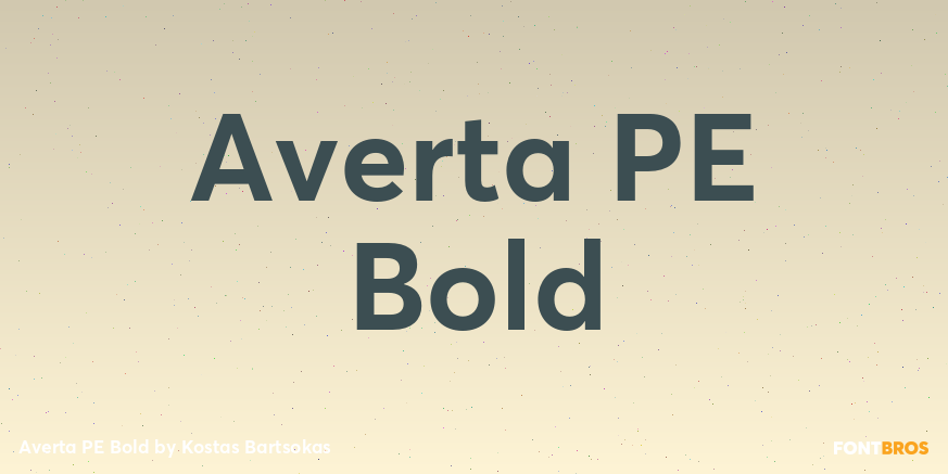 Averta PE Bold Poster