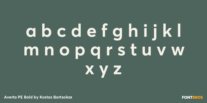 Averta PE Bold Font Poster #3